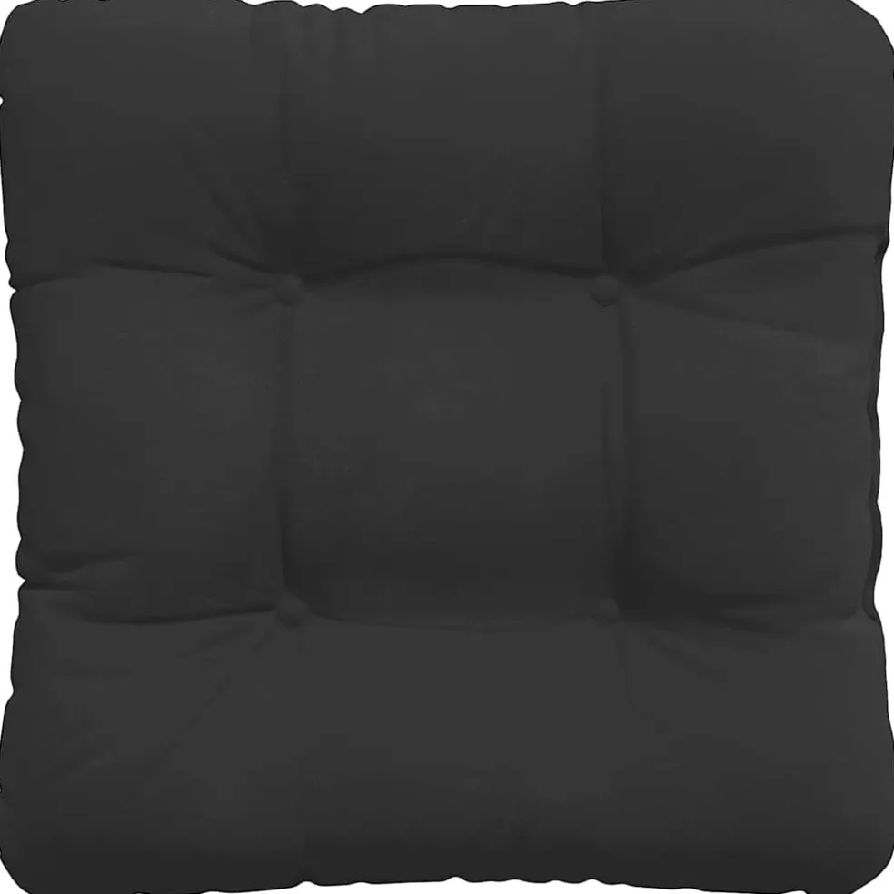 vidaXL Zitkussens 4 st Microvezel Stof Zwart 40 x 40 cm