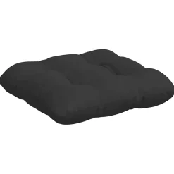 vidaXL Zitkussens 4 st Microvezel Stof Zwart 40 x 40 cm