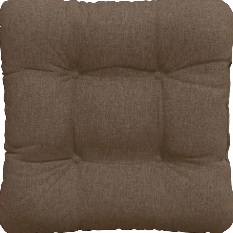 vidaXL Zitkussens 4 st Stof Bruin 40 x 40 x 12 cm