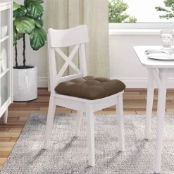 vidaXL Zitkussens 4 st Stof Bruin 40 x 40 x 12 cm