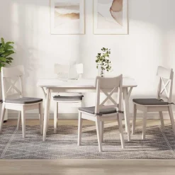 vidaXL Zitkussens 4 st Stof Taupe 40 x 40 x 3 cm