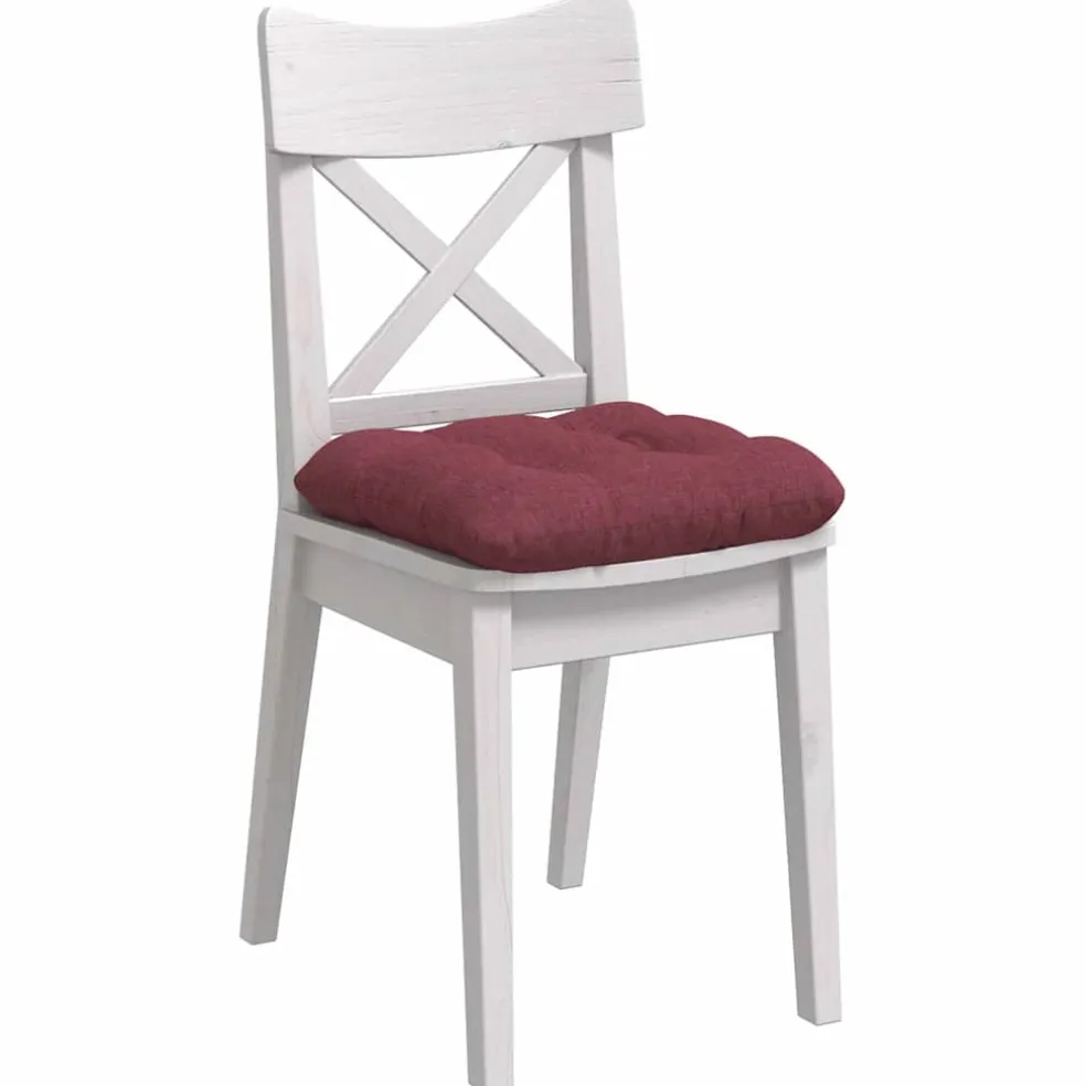 vidaXL Zitkussens 4 st Stof Wijnrood 40 x 40 x 12 cm