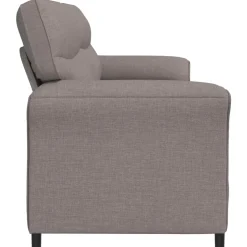 vidaXL 3-Zits Bank Taupe 198 x 83 x 95 cm