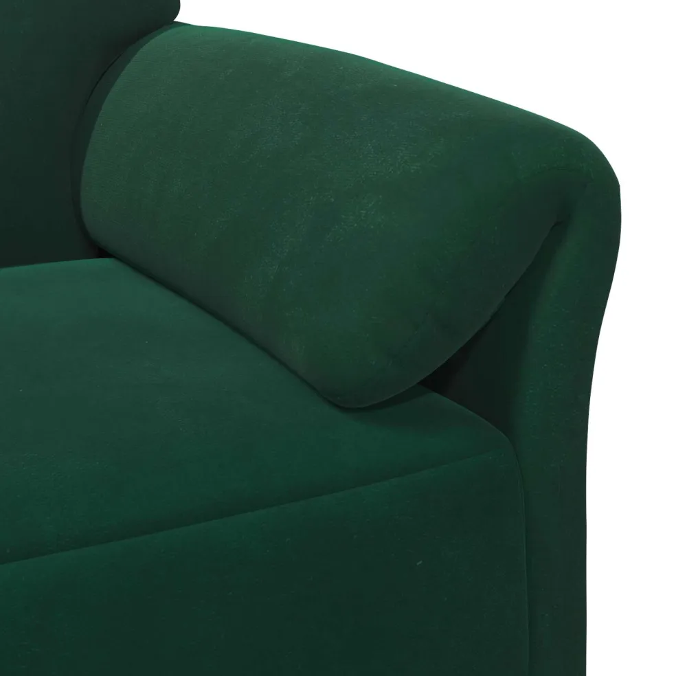 vidaXL 2-Zits Sofa Donkergroen 158 x 83 x 95 cm Fluweel