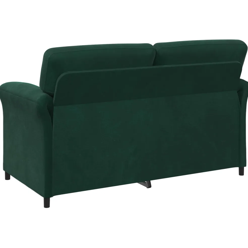 vidaXL 2-Zits Sofa Donkergroen 158 x 83 x 95 cm Fluweel