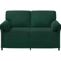 vidaXL 2-Zits Sofa Donkergroen 158 x 83 x 95 cm Fluweel