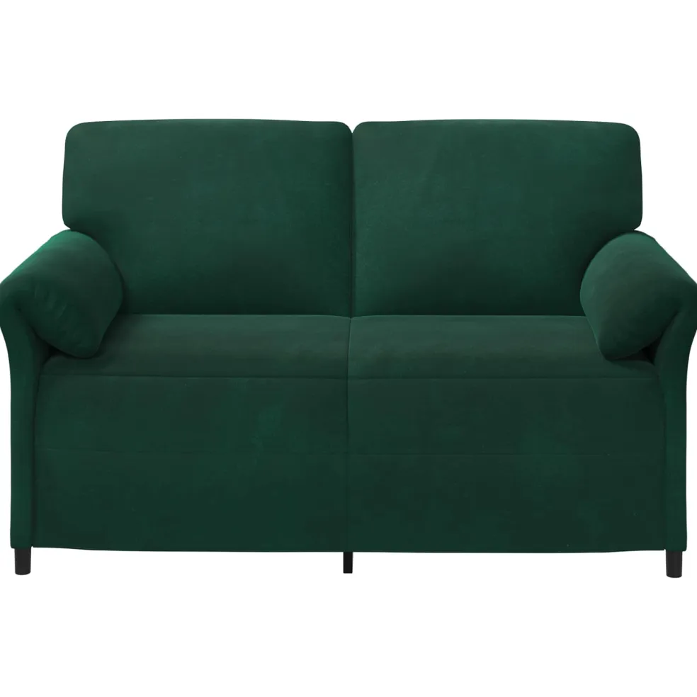 vidaXL 2-Zits Sofa Donkergroen 158 x 83 x 95 cm Fluweel