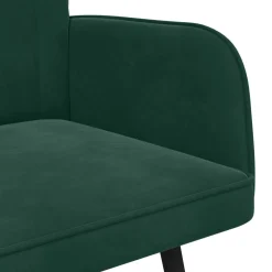 vidaXL 2-Zits Sofa Donkergroen 115 x 61 x 87 cm fluweel