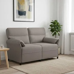 vidaXL 2-Zits Sofa Taupe 138 x 83 x 95 cm