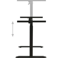 vidaXL Zit-stabureauframe met slinger handmatig zwart