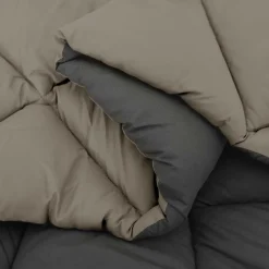 vidaXL Zomerdekbed 200 x 135 cm Zomer 200 gsm Lichtgrijs en Antraciet