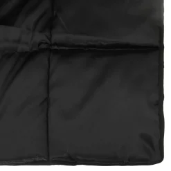 vidaXL Zomer Dekbed Zwart 135 x 200 cm Satijn en Microfiber
