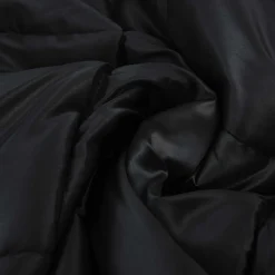 vidaXL Zomer Dekbed Zwart 135 x 200 cm Satijn en Microfiber