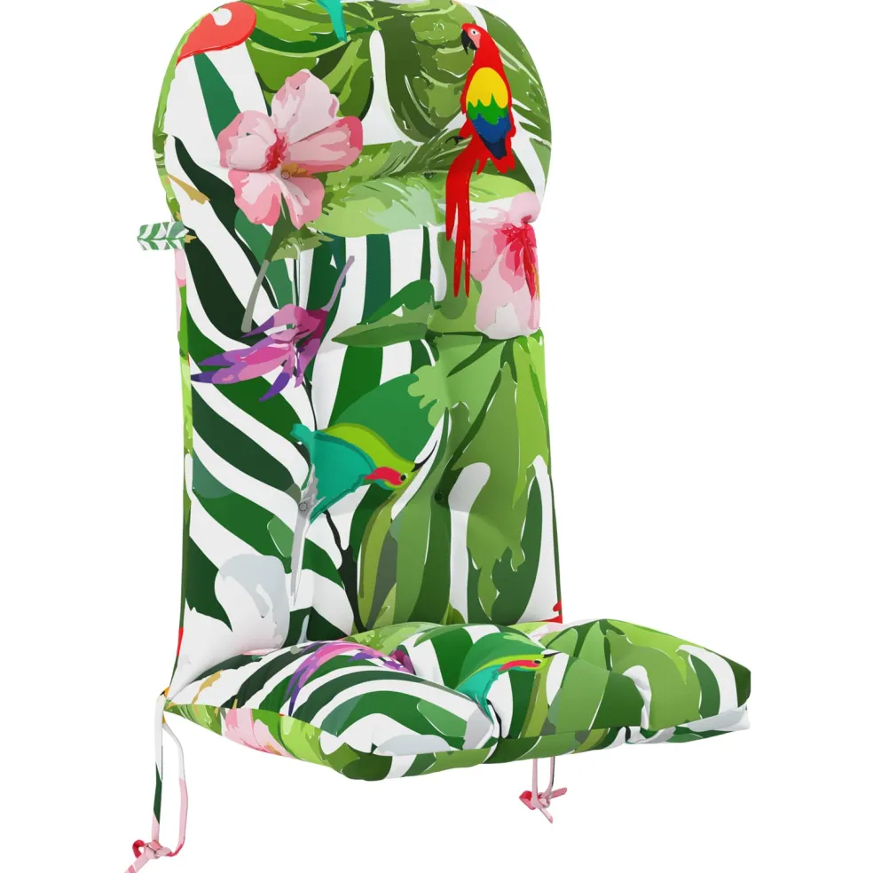 vidaXL Zon Loungerkussen PUTTEN 100% Polyester Meerkleurig