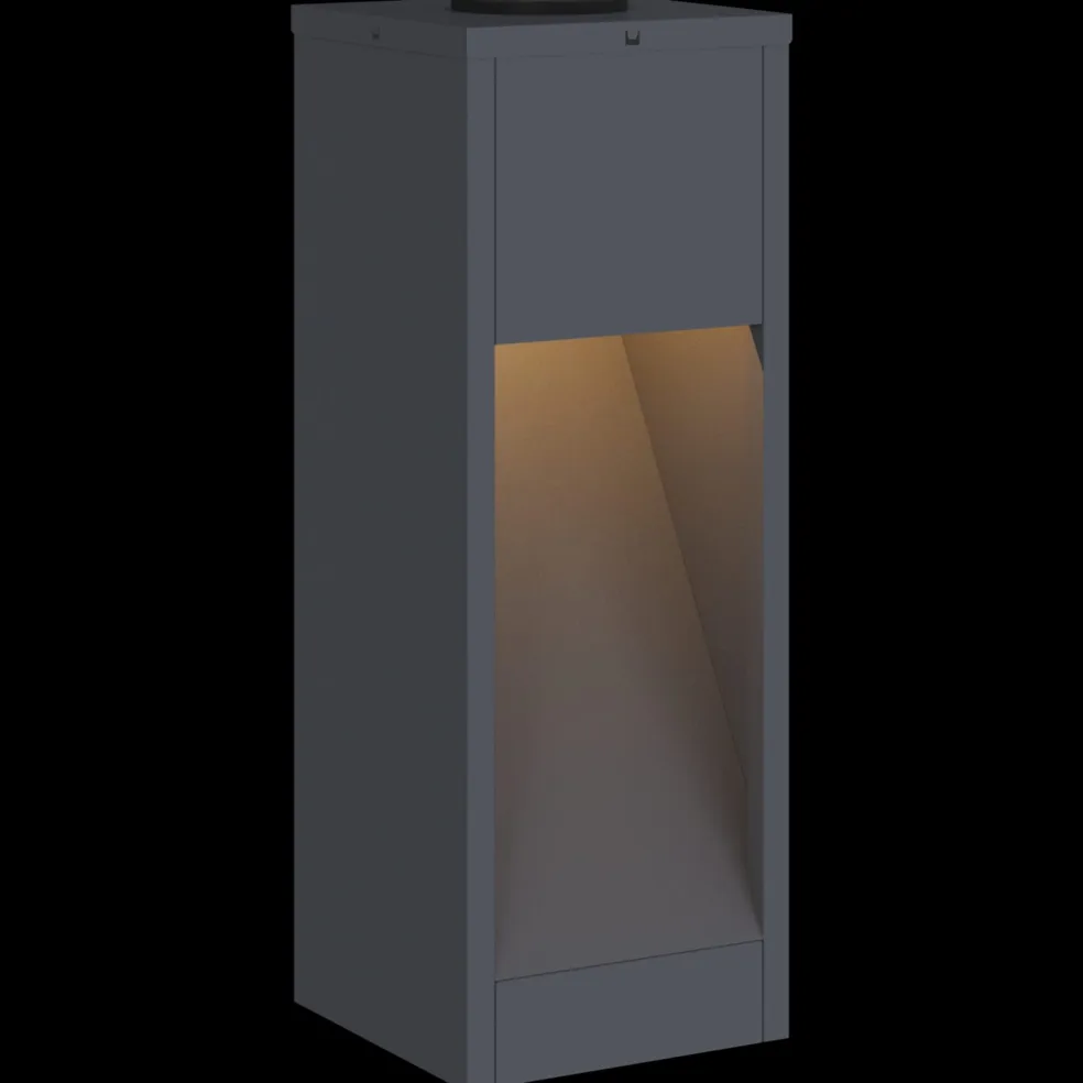 vidaXL Zonne LED Padverlichting 2 st Warmwit 18 x 18 x 50 cm