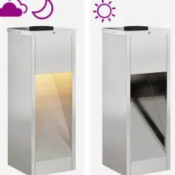 vidaXL Zonne LED Padverlichting 2 st Warmwit 18 x 18 x 50 cm