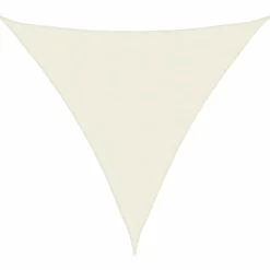 vidaXL Zonnescherm driehoekig 3,6x3,6x3,6 m oxford stof crèmewit