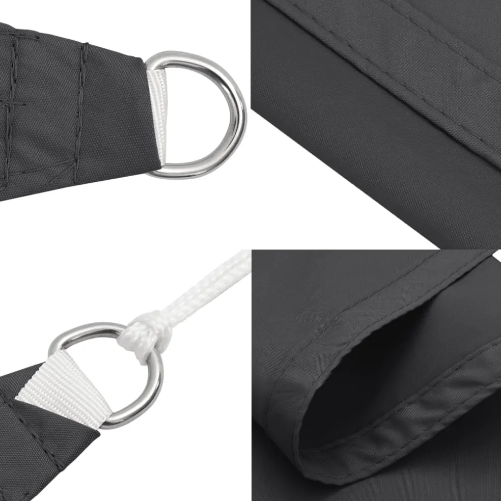 vidaXL Zonnescherm vierkant 3,6x3,6 m oxford stof antracietkleurig