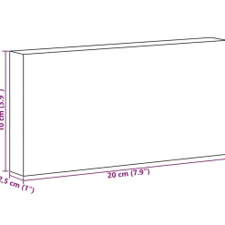 vidaXL Zoutstenen 10 st Roze 20 x 2,5 x 10 cm Steenzout