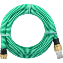vidaXL Zuigslang met messing koppelingen 1,1'' 3 m PVC groen