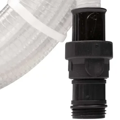 vidaXL Zuigslang met PVC koppelingen 1,1'' 10 m PVC transparant