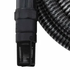 vidaXL Zuigslang met PVC koppelingen 1,1'' 4 m PVC zwart