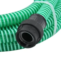 vidaXL Zuigslang met PVC koppelingen 1,1'' 7 m PVC groen