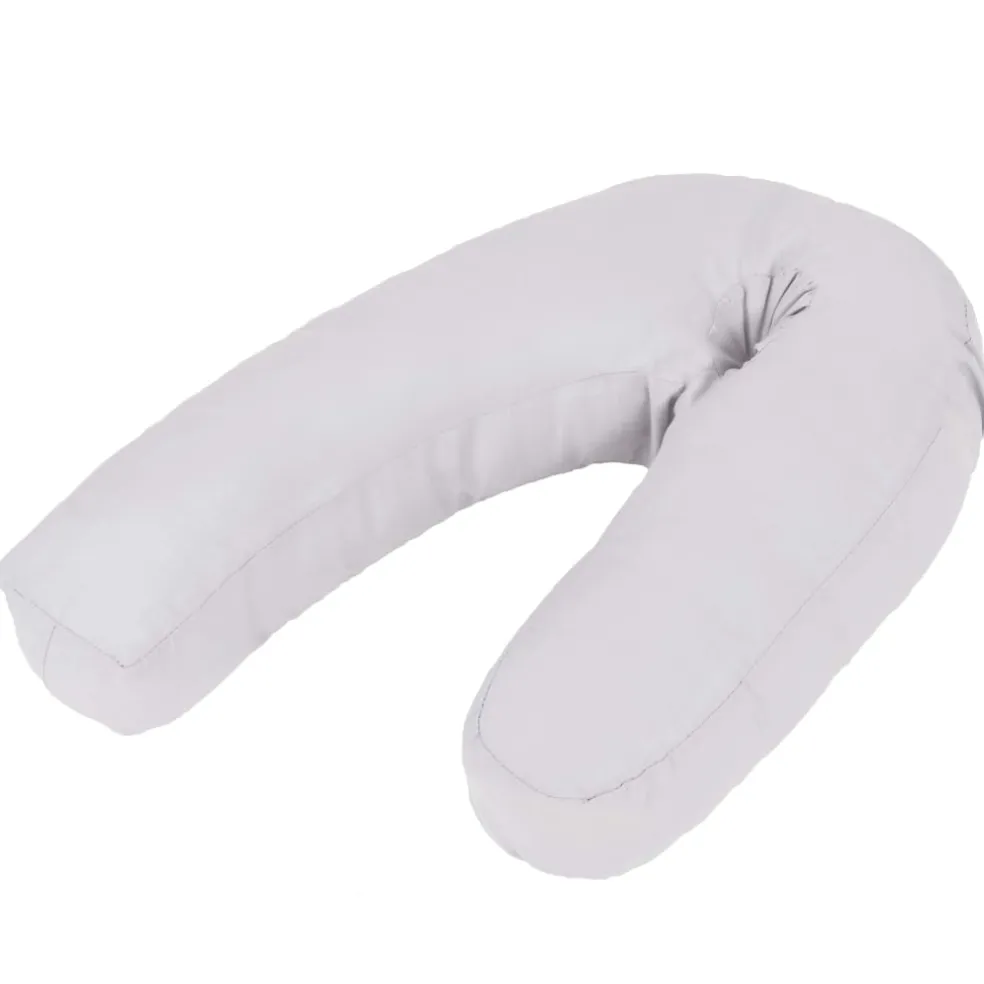 vidaXL Zwangerschapskussen J-vormig 54x(36-43) cm grijs
