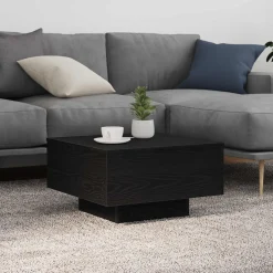 vidaXL Zwart eiken 55 x 55 x 31 cm Bewerkt hout
