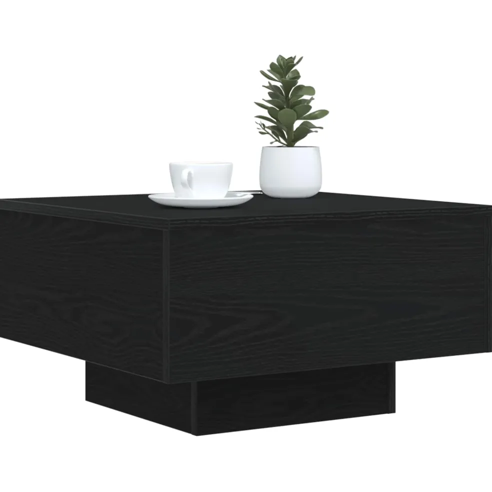 vidaXL Zwart eiken 55 x 55 x 31 cm Bewerkt hout