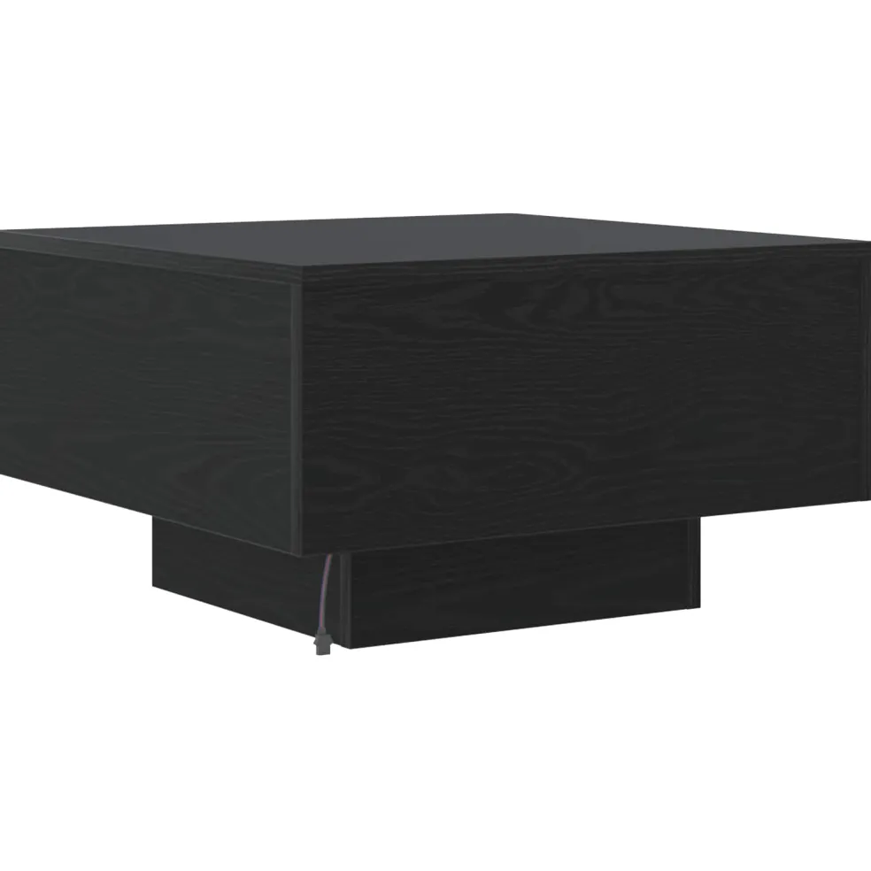 vidaXL Zwart eiken 55 x 55 x 31 cm Bewerkt hout