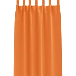 vidaXL Zwart-out Gordijnen met Ringen 2 st Feloranje 175 x 140 cm