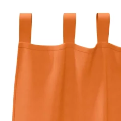 vidaXL Zwart-out Gordijnen met Ringen 2 st Feloranje 175 x 140 cm
