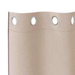 vidaXL Zwart-out Gordijnen met Ringen 2 st Taupe 225 x 140 cm