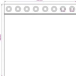 vidaXL Zwart-out Gordijnen met Ringen 2 st Babyroze 140 x 140 cm