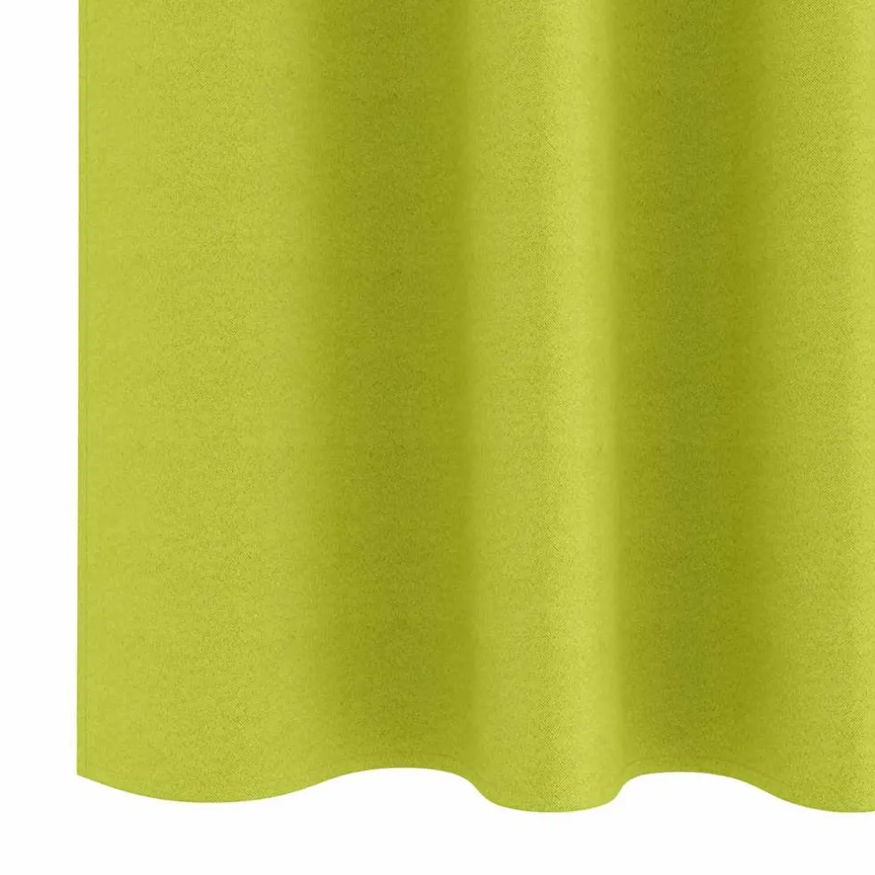 vidaXL Zwart-out Gordijnen met Ringen 2 st Groen 140 x 140 cm