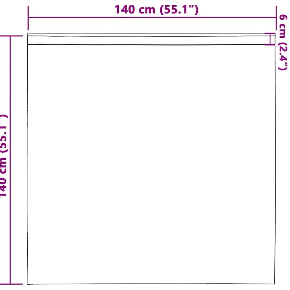vidaXL Zwart-out Gordijnen met Ringen 2 st Groen 140 x 140 cm