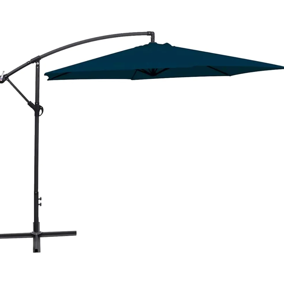 vidaXL Zweefparasol 3 m blauw