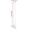 vidaXL Zweetschrapers paard 3 st aluminium zilverkleurig