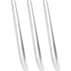 vidaXL Zweetschrapers paard 3 st aluminium zilverkleurig