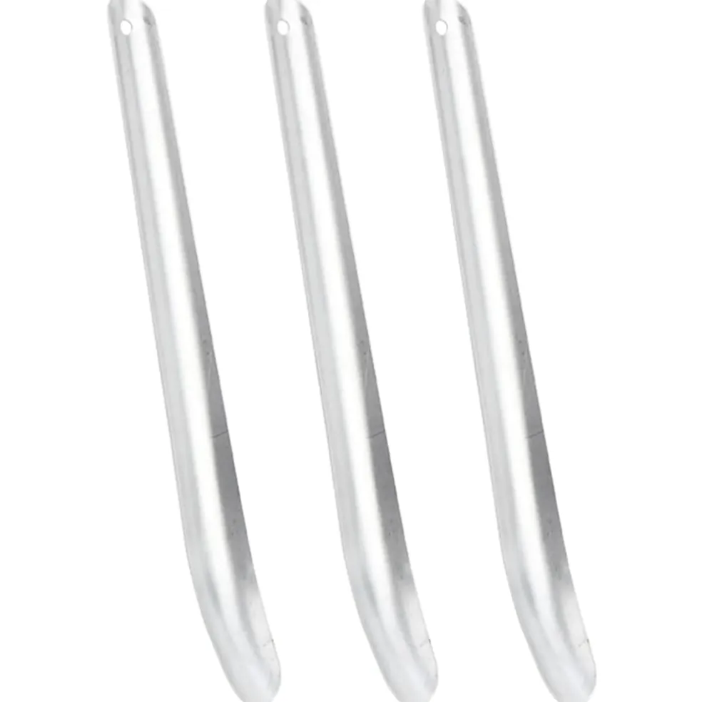 vidaXL Zweetschrapers paard 3 st aluminium zilverkleurig