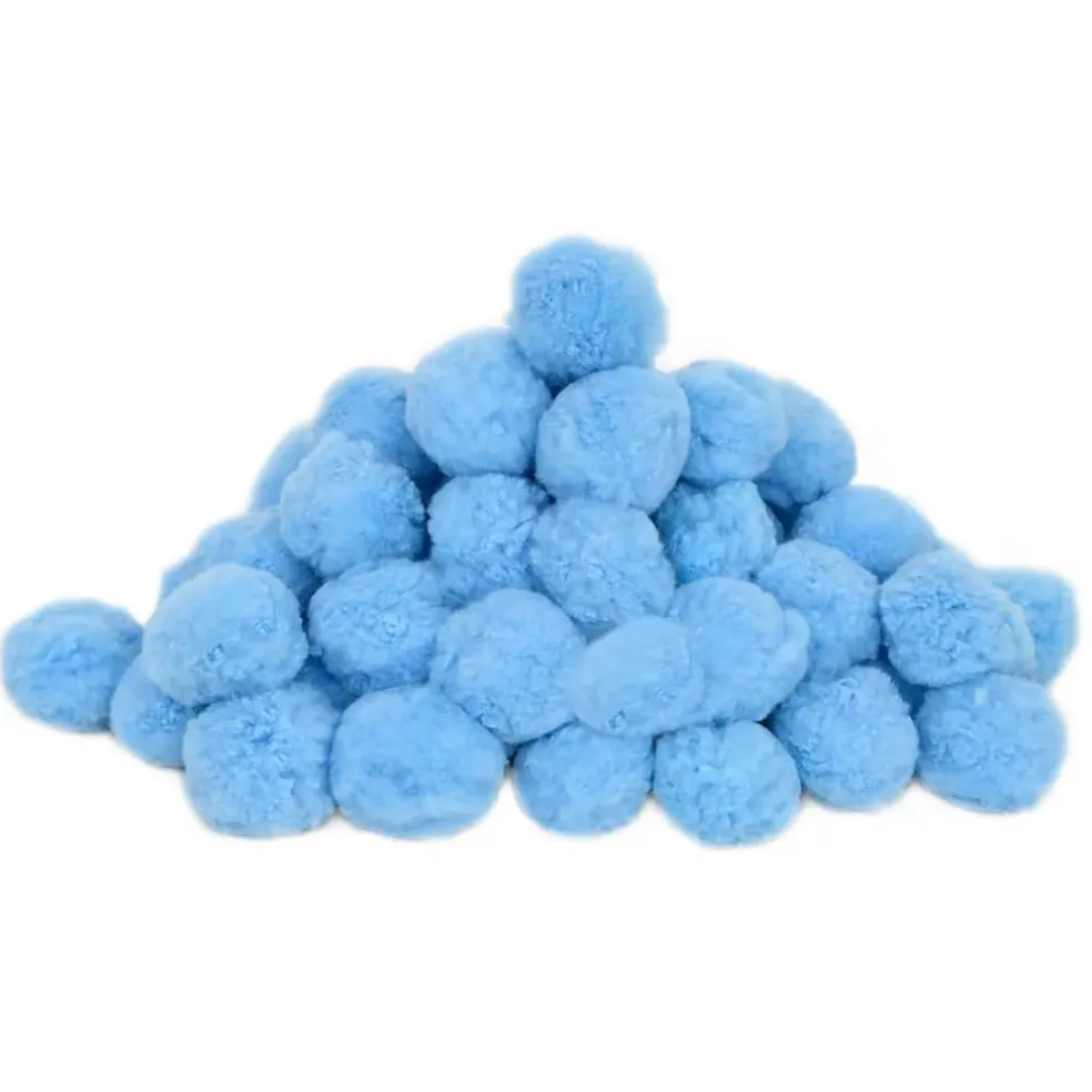 vidaXL Zwembadfilterbolletjes antibacterieel 1400 g polyetheen blauw