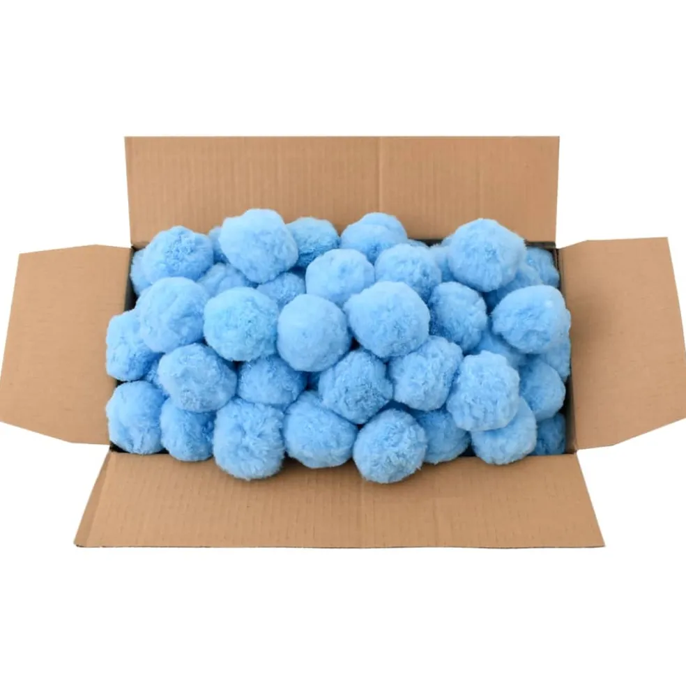 vidaXL Zwembadfilterbolletjes antibacterieel 1400 g polyetheen blauw