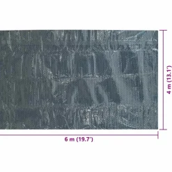 vidaXL Zwembadfolie solar drijvend 600x400 cm PE zwart en blauw