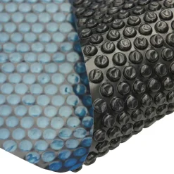 vidaXL Zwembadfolie solar drijvend 600x400 cm PE zwart en blauw