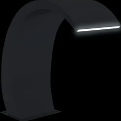 vidaXL Zwembadfontein met LED's 22x60x70 cm roestvrij staal 304