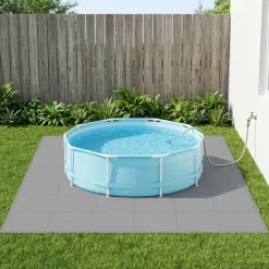 vidaXL Zwembad Grondmat 12 st Grijs 4,32 m² EVA Schuim