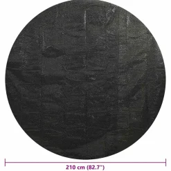 vidaXL Zwembadhoes 210 cm PE zwart