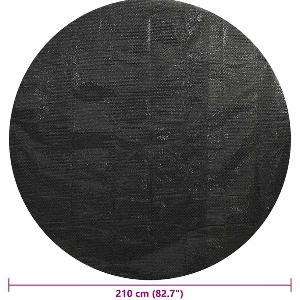 vidaXL Zwembadhoes 210 cm PE zwart