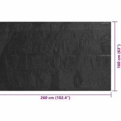 vidaXL Zwembadhoes 260x160 cm PE zwart